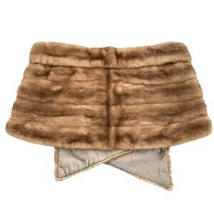 Vintage John Baldwin Ranch Mink Brown Fur Stole Wrap
